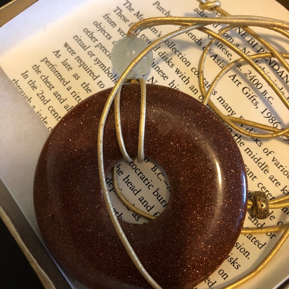 Chinese goldstone pendent